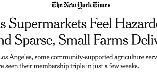Coronavirus is Changing the Way we Buy our Food